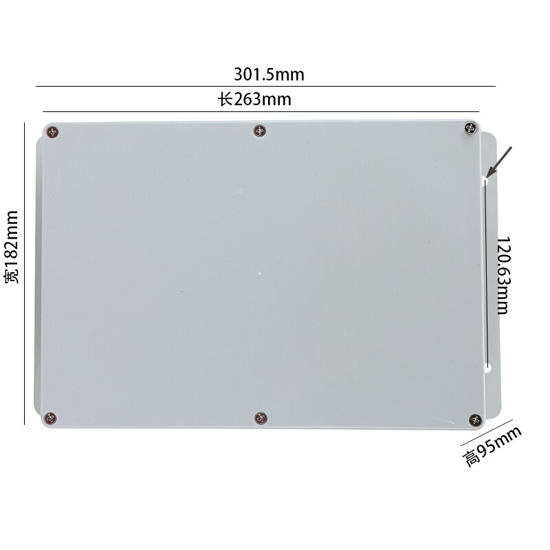 IP65 ABS plastic waterproof case electric box junction box electronic engineering instrument box junction box: 263x182x95
