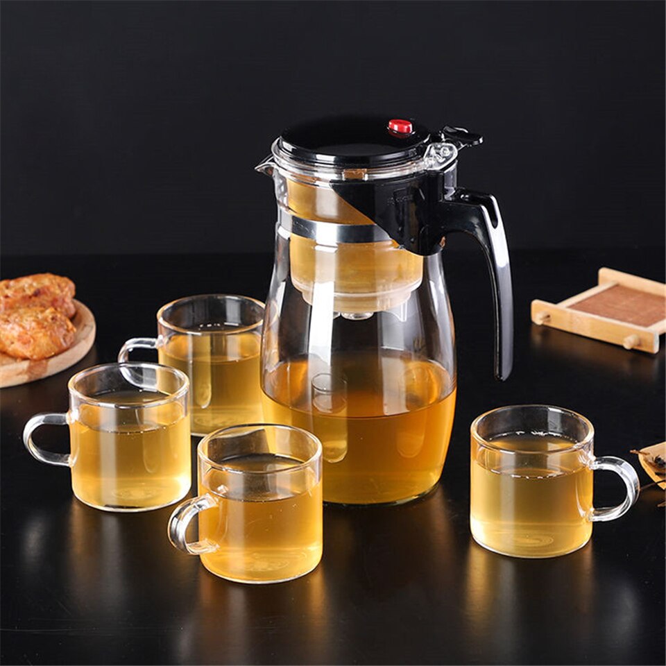 Zestawy robić herbaty szkło odporne na ciepło dzbanek na herbatę zaparzaczem chińnarty zestaw robić herbaty Kung Fu czajnik szklanka robić kawy ekspres wygodne biuro dzbanek na herbatę s