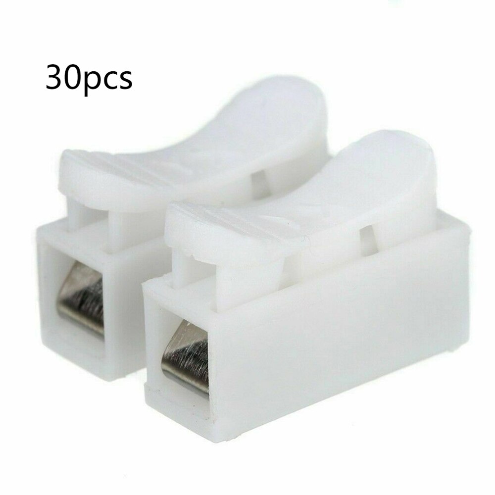 Self Locking Electrical Cable Connectors Quick Splice Lock Wire Terminals Connected To 0.5~1.5mmÂ²: 30pcs