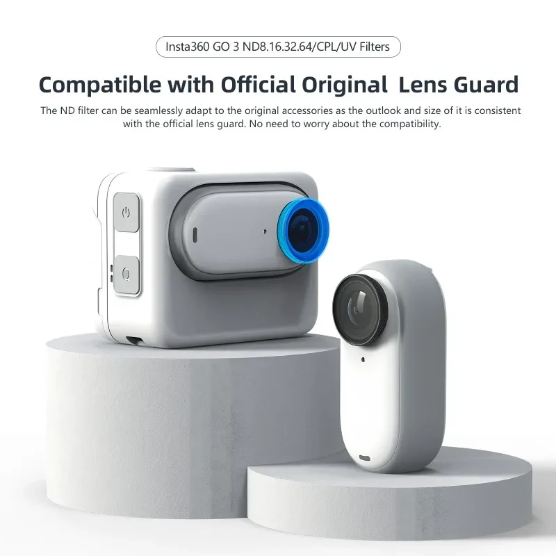 Filtre étanche pour caméra d'action au pouce, accessoire d'objectif de protection, tapis ND CPL, Insta360 GO 3 GO2