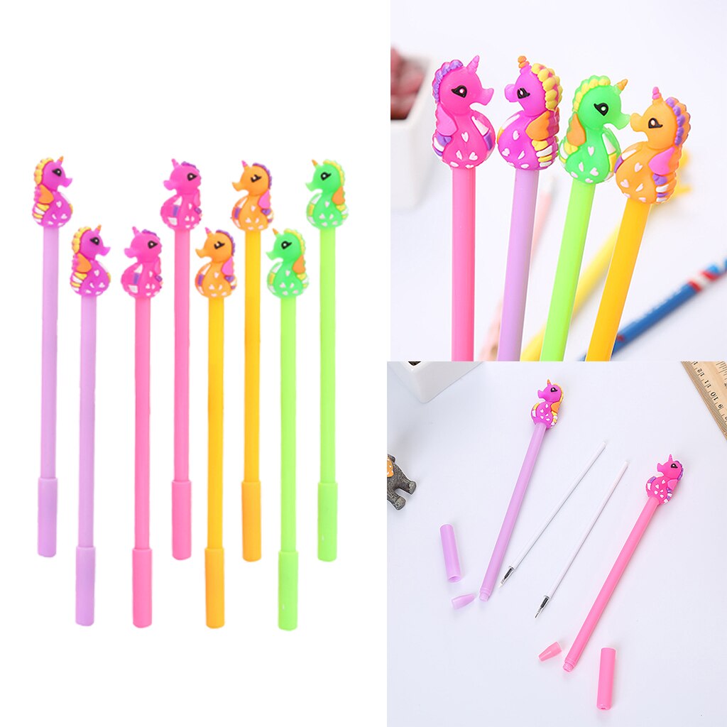 Set Of 8 Cute Lovely Ink Gel Pen Drawing Highlighting Gel Pens Student
