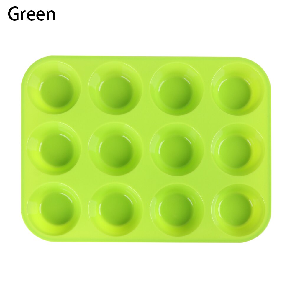 12 rooster siliconen grote muffin yorkshire puddingvorm antiaanbak cupcake bakvorm bakvorm keuken diy bakgereedschap: Groente