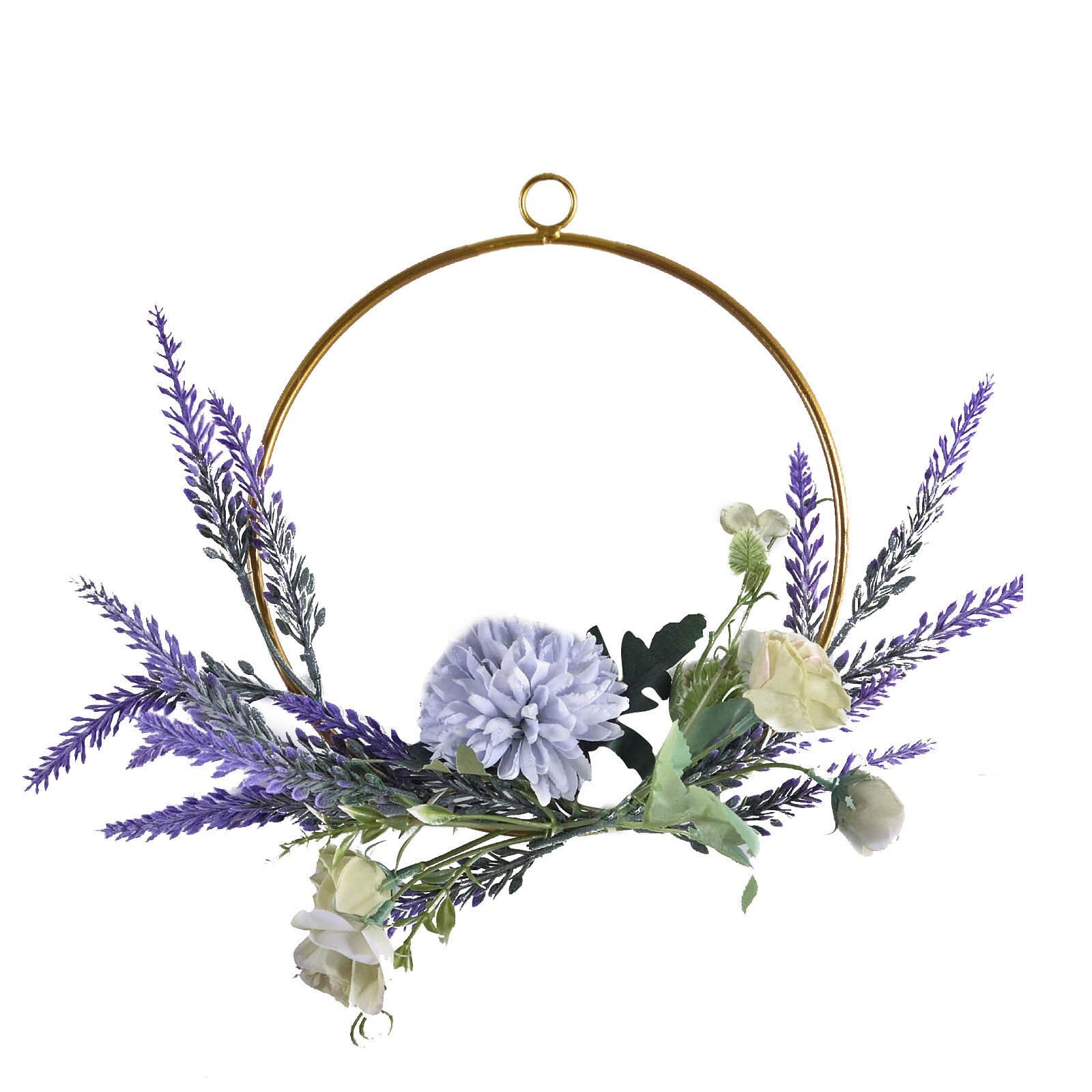 Diy Krans Guirlande Kunstbloem Simulatie Smeedijzeren Lente Bloem Plant Garland Home Wieden Muur Opknoping Decoratie