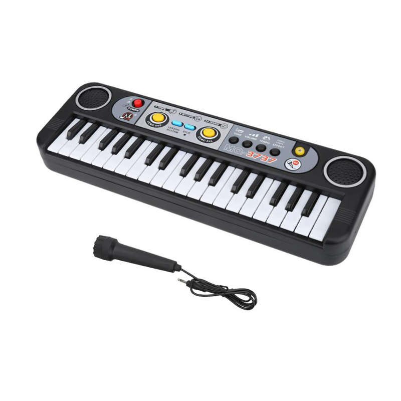37 touches enfant orgue Piano électrique musique numérique clavier électronique Instrument de musique avec Mini Microphone pour les enfants apprenant