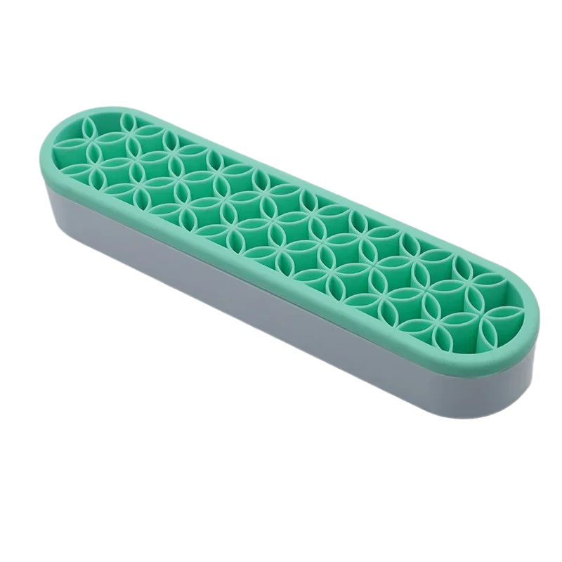 Étagère porte-brosse de maquillage porte-stylo à ongles présentoir support mallette de rangement de brosse organisateur en Silicone étagère de séchage pour pinceau de maquillage