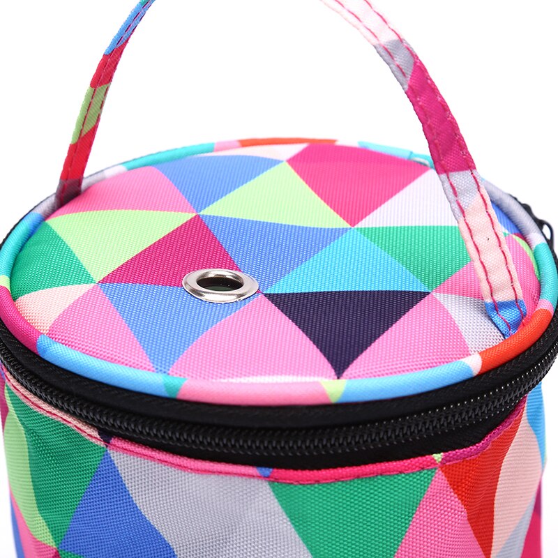 Round Knitting Bag Home Daily Storage Bag Wool Yarn Crochet Sewing Needle Handbag Weaving Tool Tote Yarn Storage