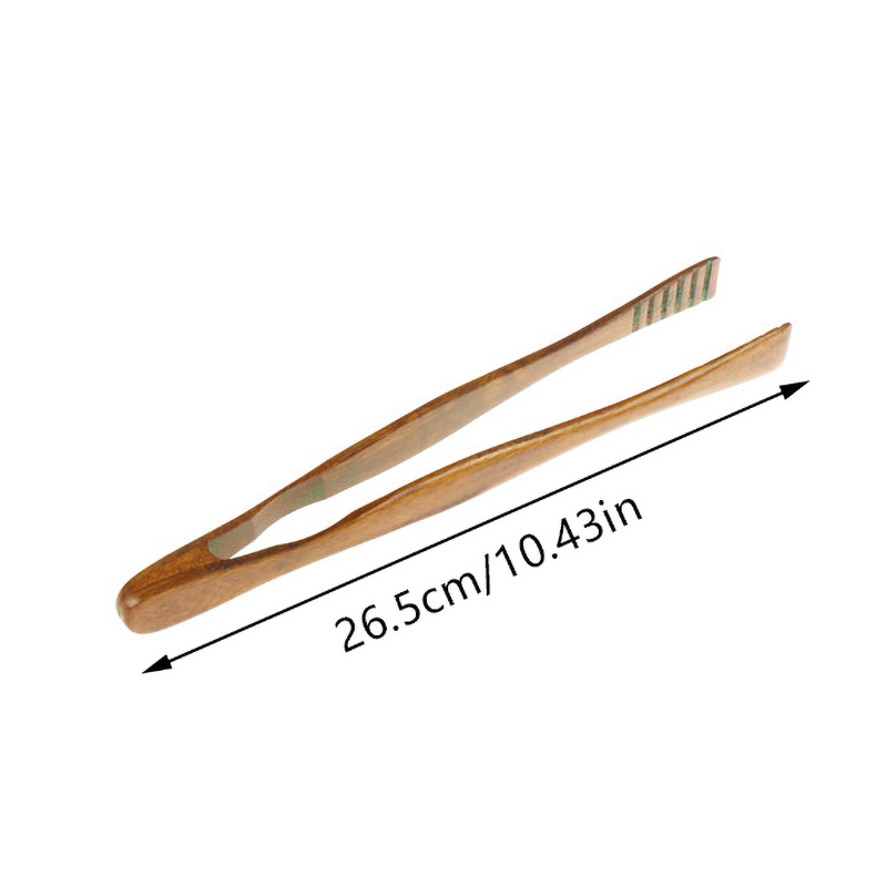 1Pc Bambus Kochen Küche Zange Lebensmittel BBQ Werkzeug Salat Fleck Steak Brot Kuchen Holz Clip Heimat Küche Utensil