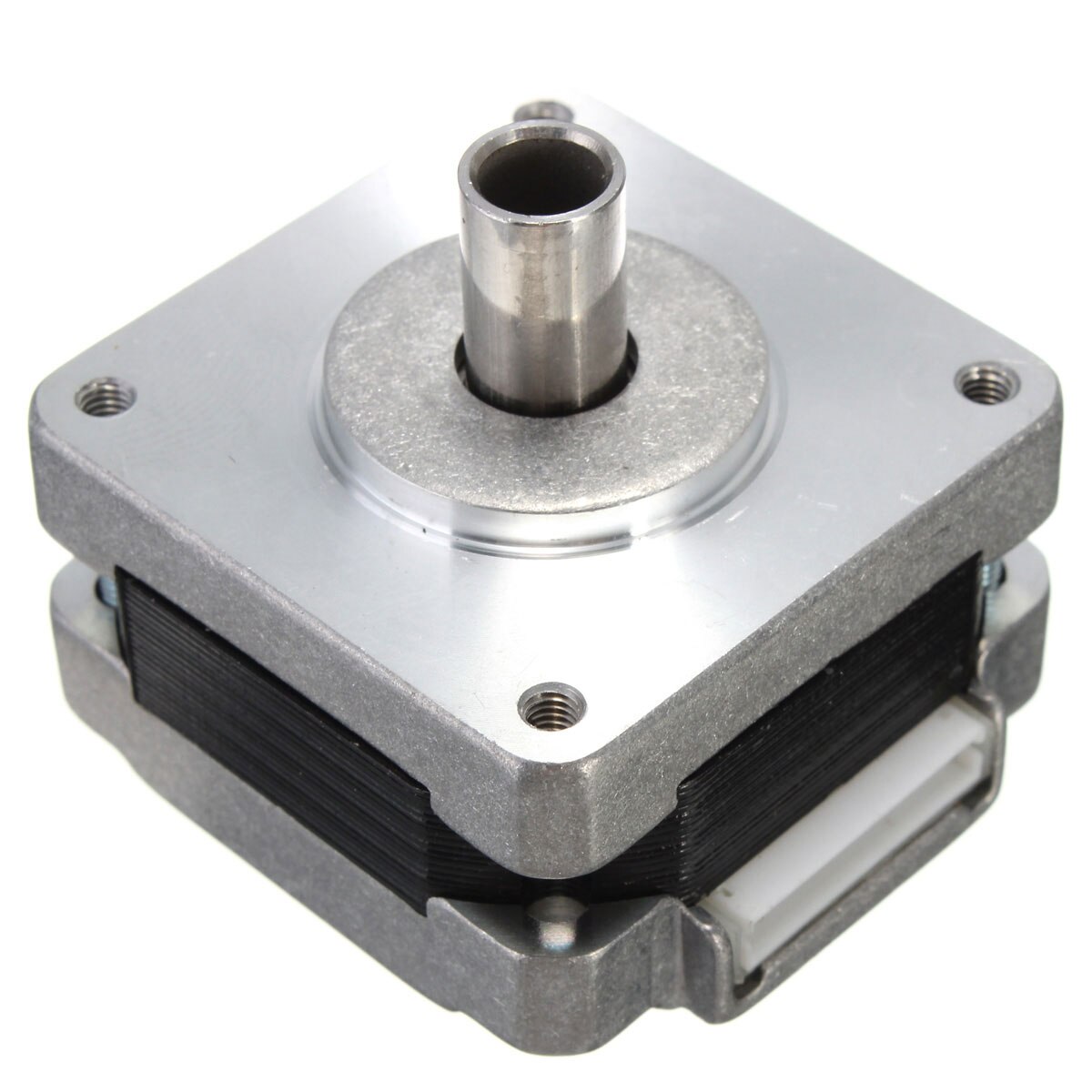 39MM Hollow Shaft Hybrid Stepper Motor 4 Phase 5 Wire Square 1.8 Degrees Stepper Motor