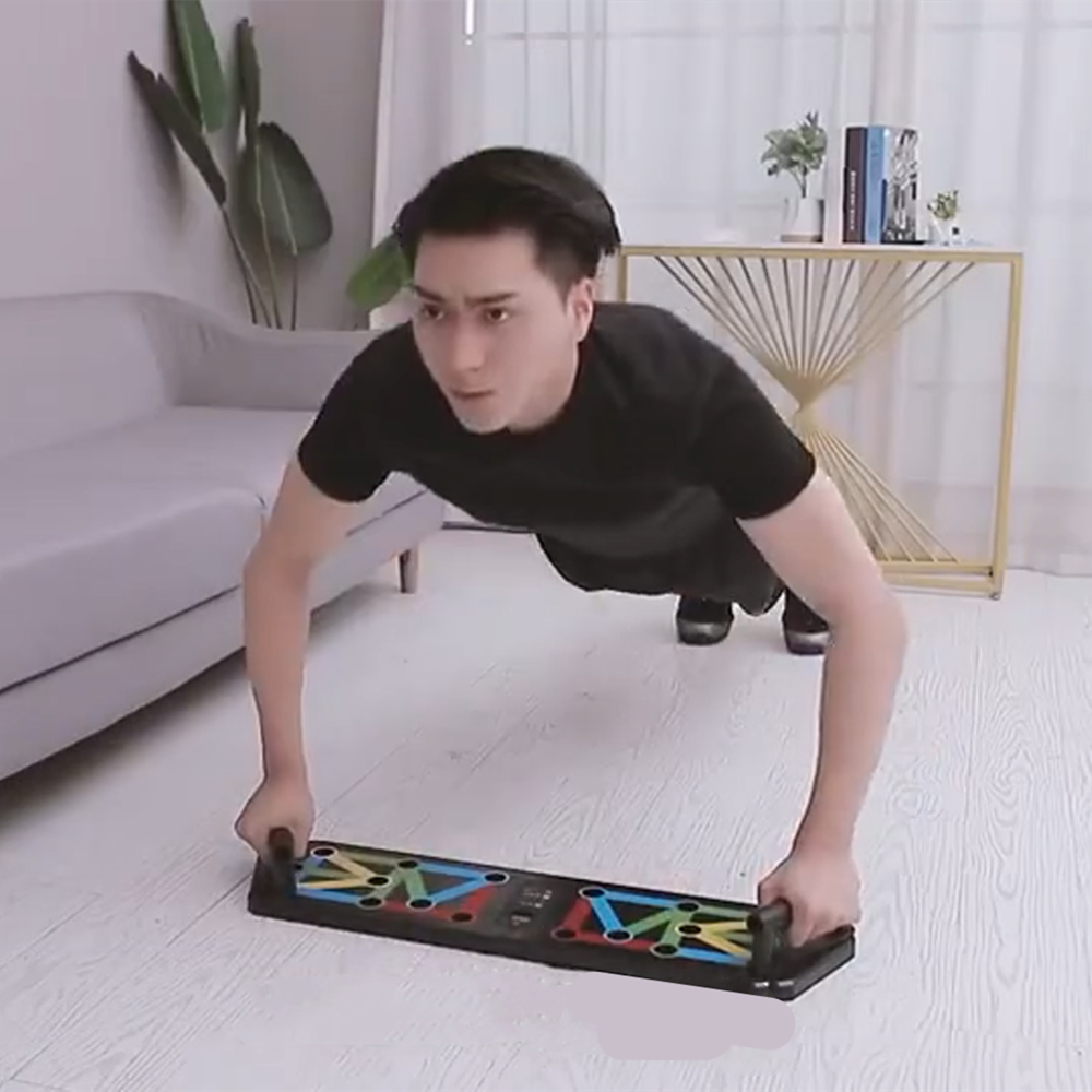 Push Up Rack Board Foldable Push-Up Stand Electronic Counting Function for Chest Abdomen Muscle Training Exercise Workout