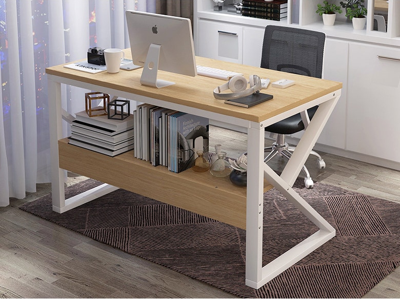 Upgraded computer laptop desk 80cm office desk modern style desk home office studying living room bedroom economical lazy table