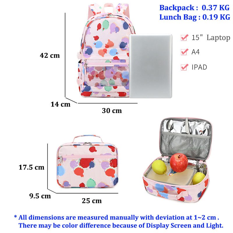 Colorful Printed Middle High School Bag Backpacks for Women Teenager Girls 2022 Waterproof 15.6 Laptop Schoolbag Backpack Female