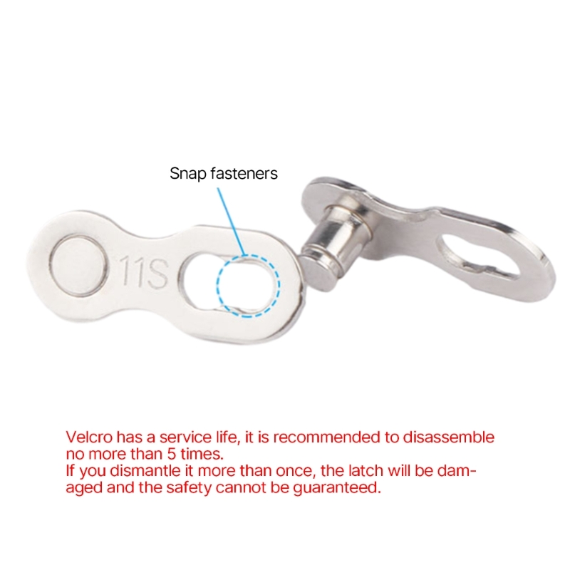 Eslabón rápido para cadena de bicicleta de montaña, conector rápido faltante para 8, 9, 10, 11 y 12S, 3 pares