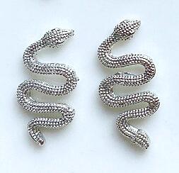 20 stk legeret slange negle ornamenter metal negle kunst dekorationer diy slange manicure tilbehør negle charms i bulk til dekoration: 3