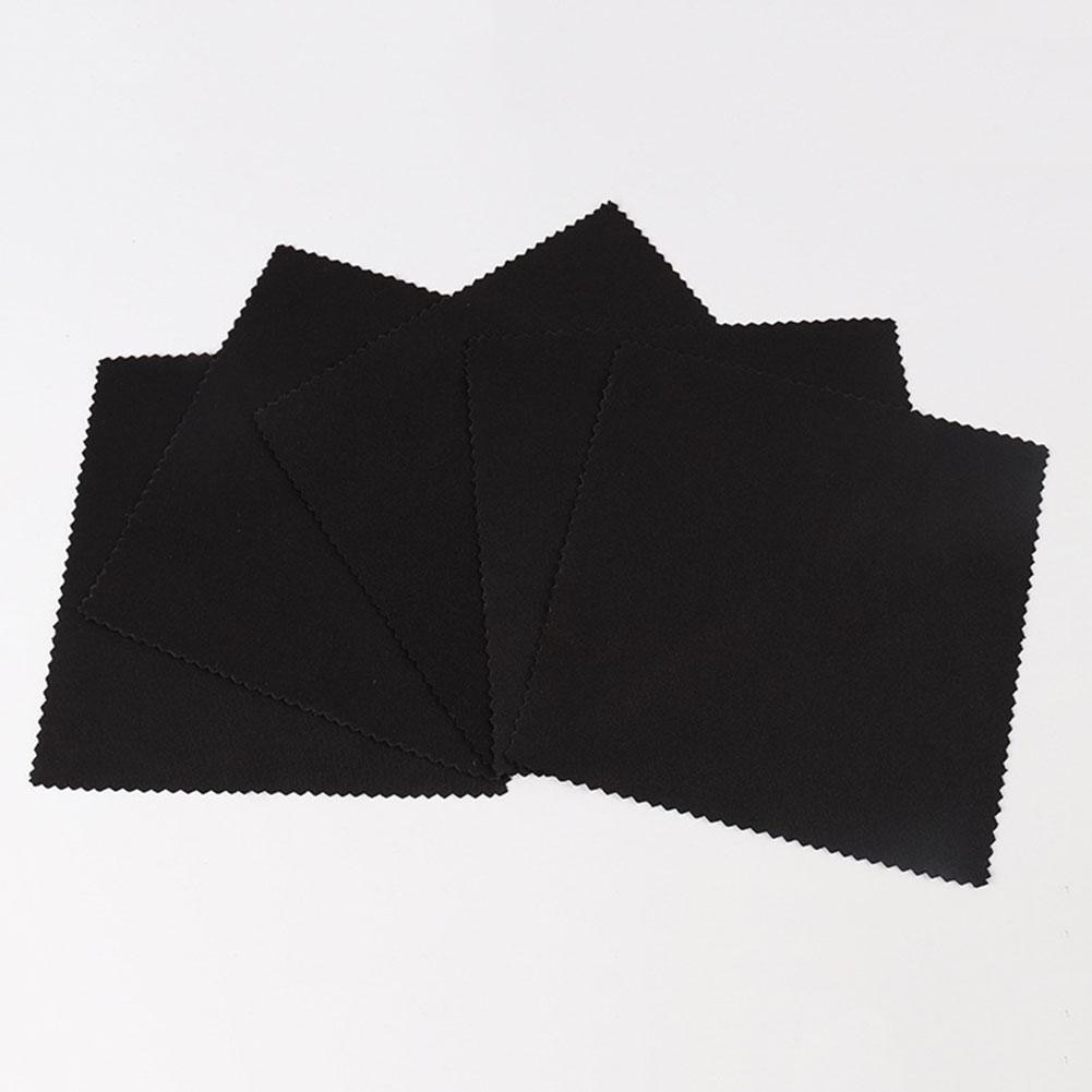 10 stk briller klut mikrofiber rensekluter rengjøring briller linse klær briller klut briller tilbehør svart