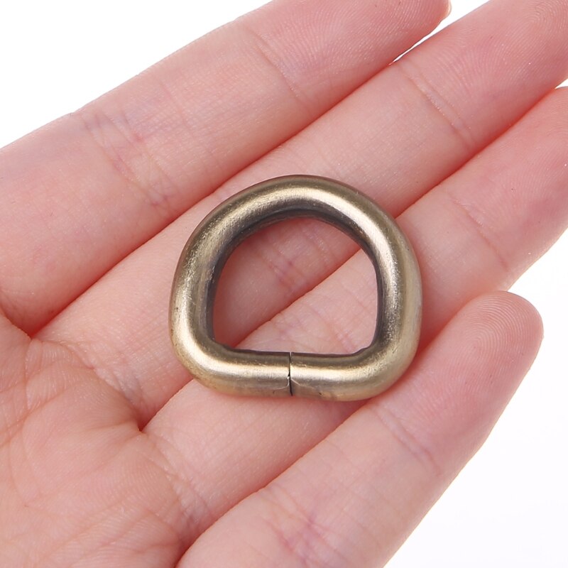 THINKTHENDO, 10 Uds., nueva correa de Metal de 15mm, cinturón Web D anillo con hebilla, bolso de cierre, bolso de cuero, bolso, bolso, accesorios, hebilla