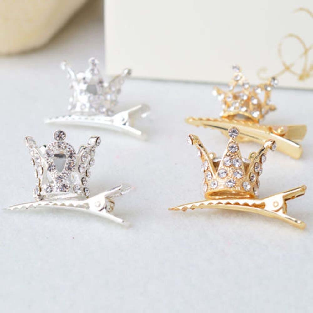 Dziewczynek brokat aligator spinki robić włosów Barrettes piękny olśniewająca korona zatrzask metalowy klipsy moda spinki robić włosów dla małych dzieci dzieci nastolatki