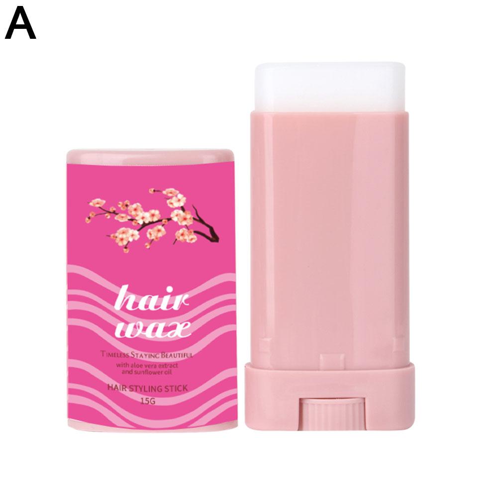Hair Wax Stick Pomade Broken Frizz Maintain Style For Broken Hair Tidy Up Cream Safe Natural Ingredients Non Greasy: Pink