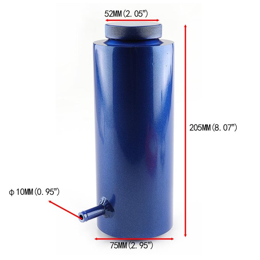 800ml Aluminum Radiator Fluid Coolant Overflow Catch Tank Reservoir Kit Update Accessories Radiator Coolant Tank