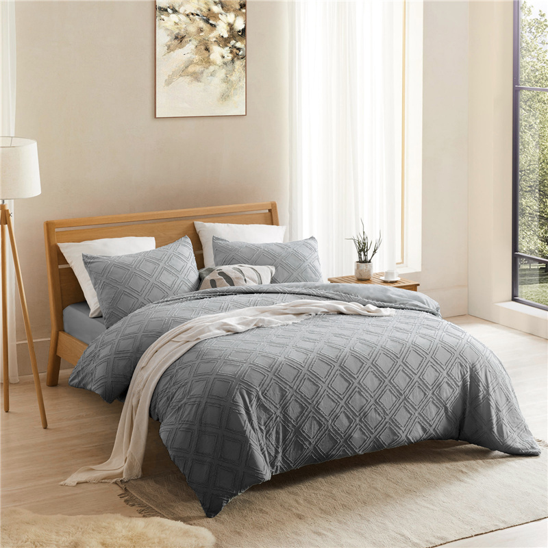 Duvet Cover Bedding Set with Pillowcases Household Winter Warmth Thick Bedding Set Single Double Queen King Size Quilt Cover