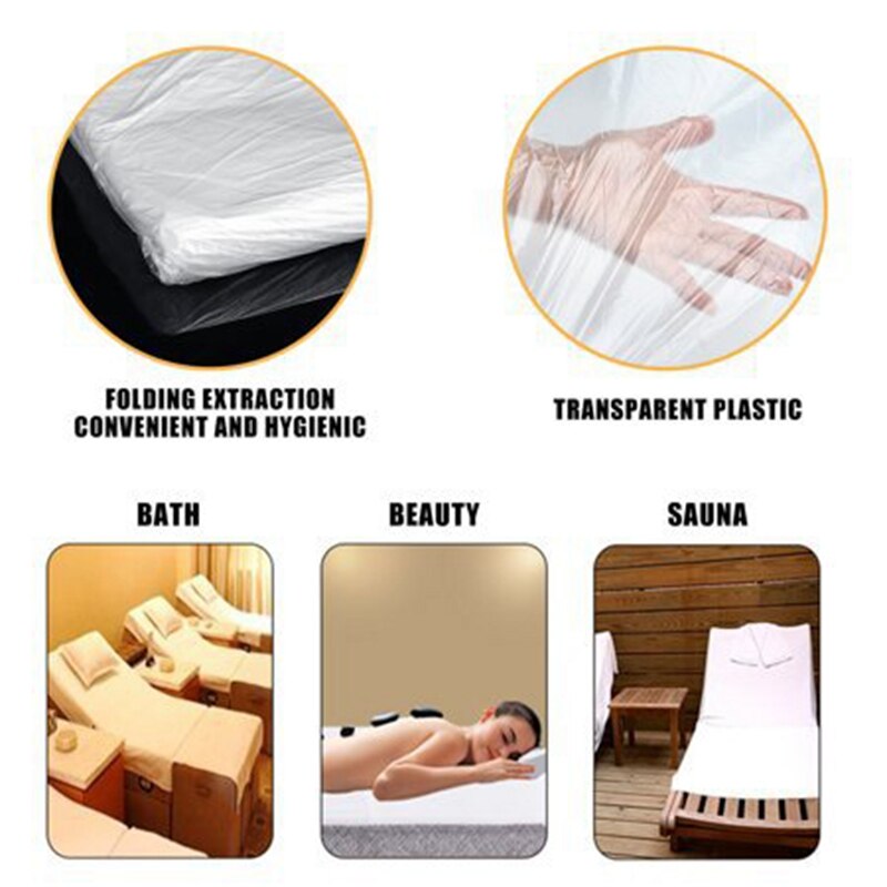 100 Pcs Disposable Couch Cover Bed Sheet Covers Protection SPA Massage Bed Cover 90X180cm