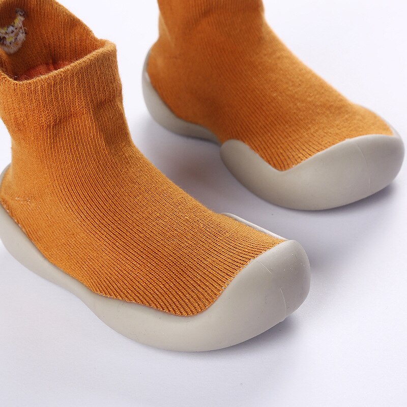 Baby Shoes First Shoes Cute Fruit Embroidery Toddler Shoes First Walker Boys Girls Soft Rubber Sole Kids Anti-Slip Booties