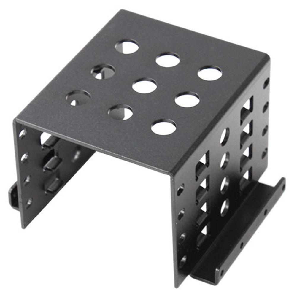 Anodized Aluminum 4 Bay 2.5 in SATA HDD SSD to 3.5 in Bracket Adapter,2.5 in to Floppy Hard Drive Disk Mounting Converter Kit
