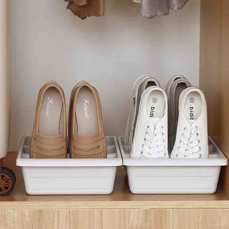 1-3 PCS Household Shoe Cabinet Oblique Plug-In Bed Shoe Storage Door Simple Shoe Rack Oblique Storage Box Integrated Shoe Box
