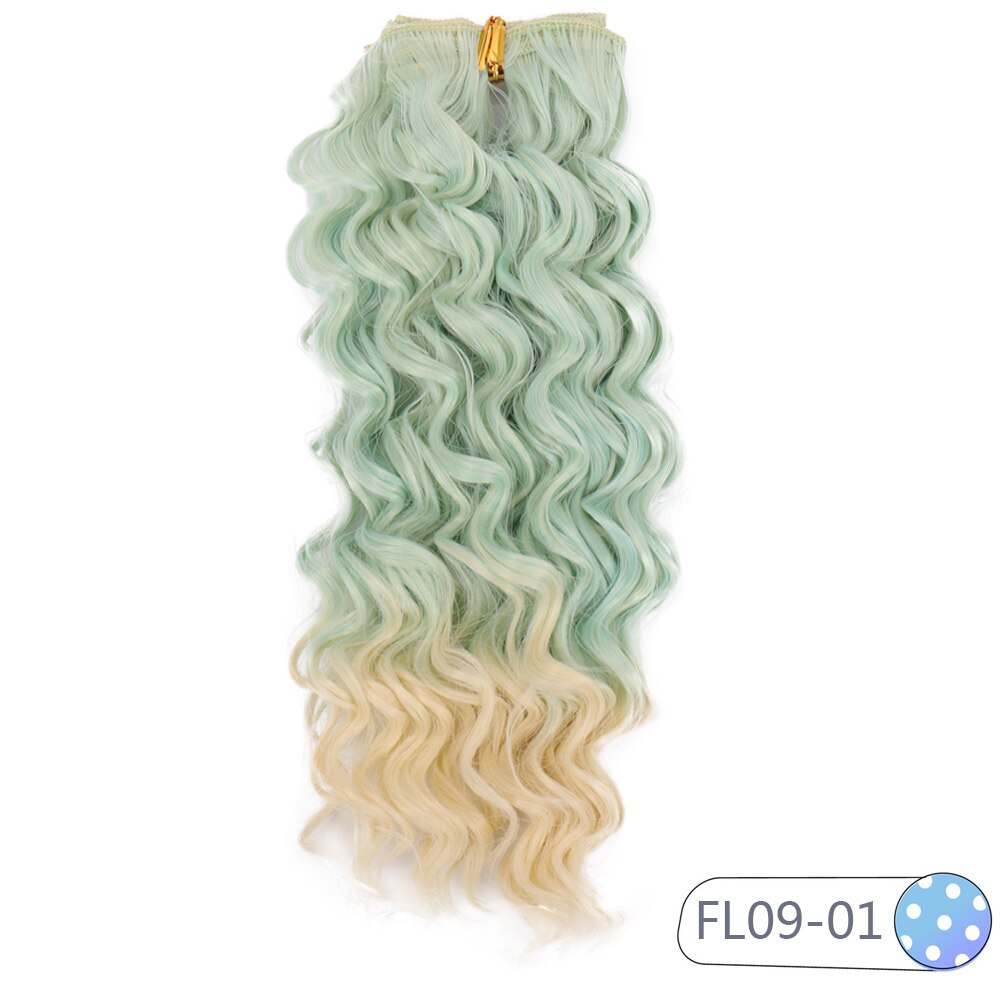 Cataleya Very Beautiful Bjd Doll Curly Wigs DIY High Temperature Fiber 25*100cm Hair 15 Color