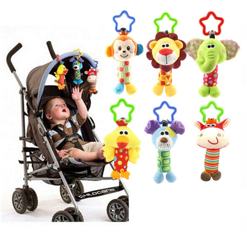 Born Baby Stroller Toys Bell Bed & Baby Stroller Hanging Bell Toys Educational Baby Rattle Toys Styles Soft Toys Infant Baby