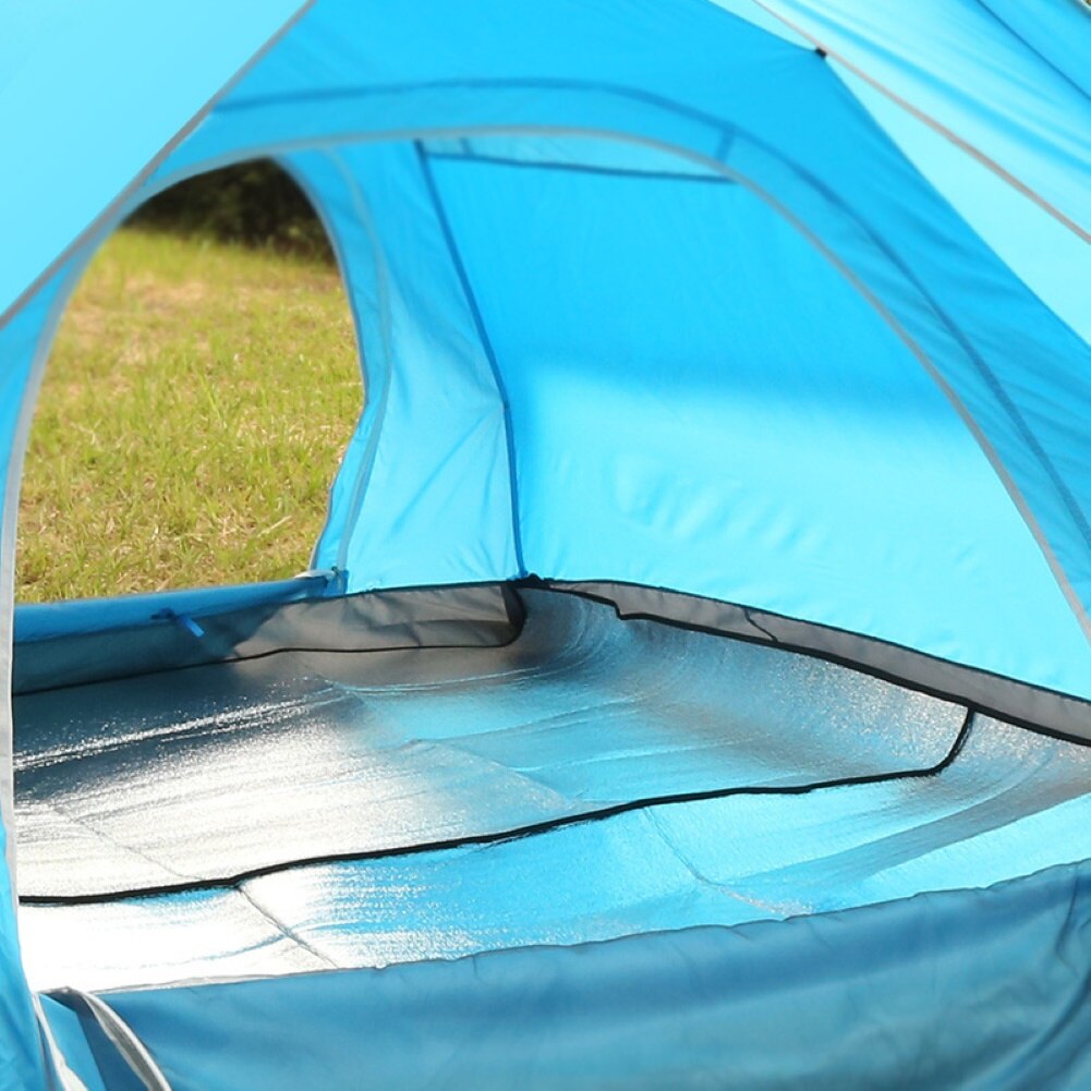 Vandtæt aluminiumsfolie eva campingmåtte foldbar sammenfoldelig sovende picnic strandmadras udendørs matpude
