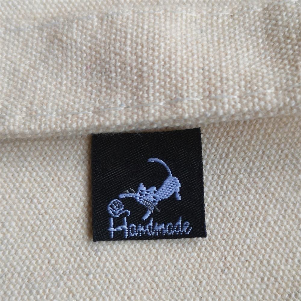 200pcs handmade label in stock/clothing printed cotton labels/clothing/garment printed tag/Retro cotton name labels: Brass