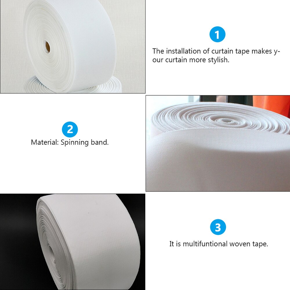 1pc udstanset tape perforeret stof punch ringe bælte gardin stof bælte gardin tilbehør til haven soveværelse gardin