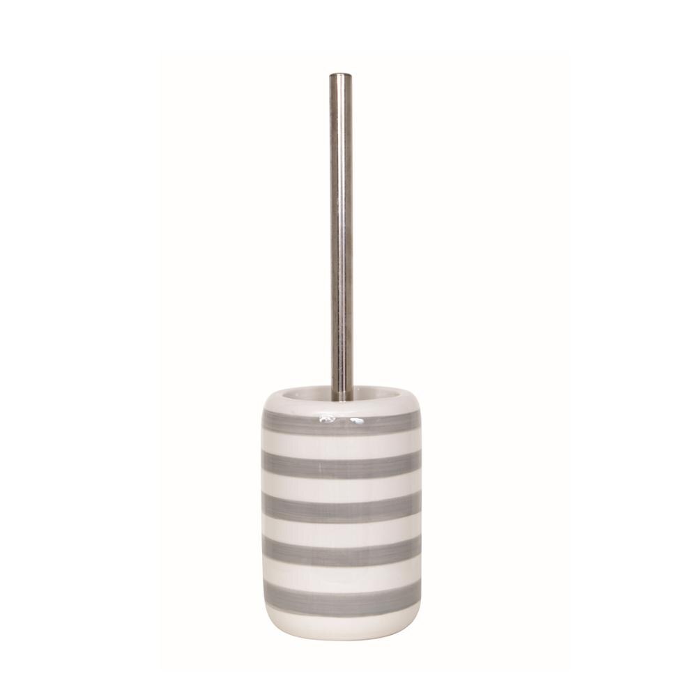 Lot pour accessoires de salle de bain en céramica MSV collectables Deauville couleur gris
