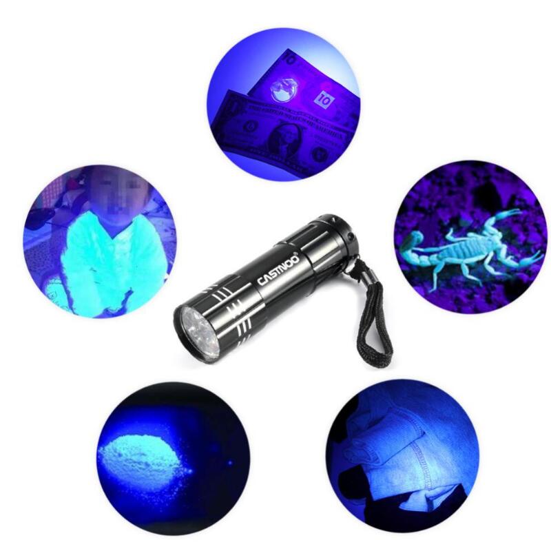 9 led Mini linterna blanca Led lámpara de luz de Flash potente linternas Protable pequeñas linternas de bolsillo penlight para senderismo camping