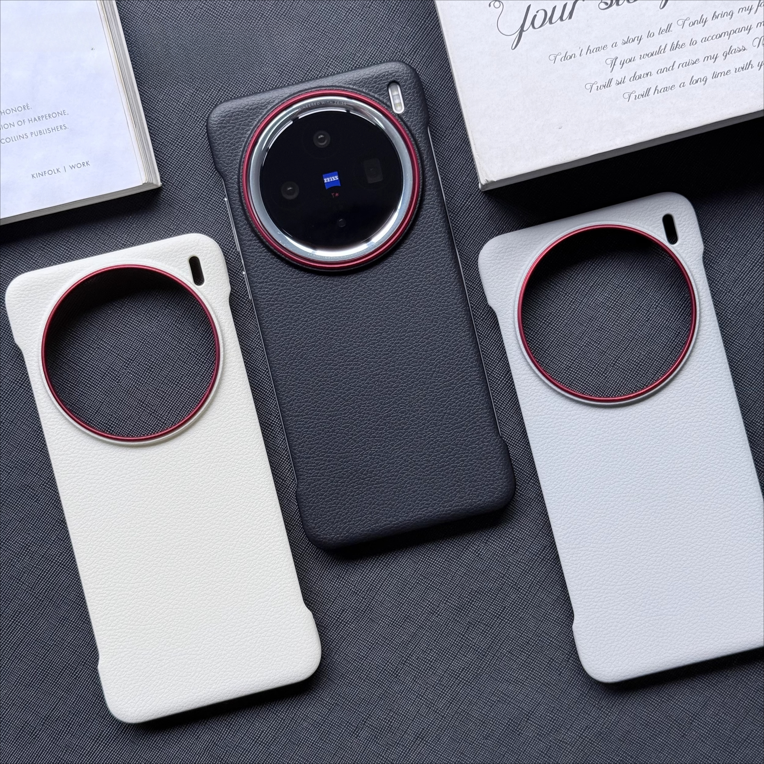 Funda para VIVO X200 Pro Ultra X200mini Funda de cuero de lujo sin marco de grano Litchi para VIVO X 200 Funda fina y ligera a prueba de golpes