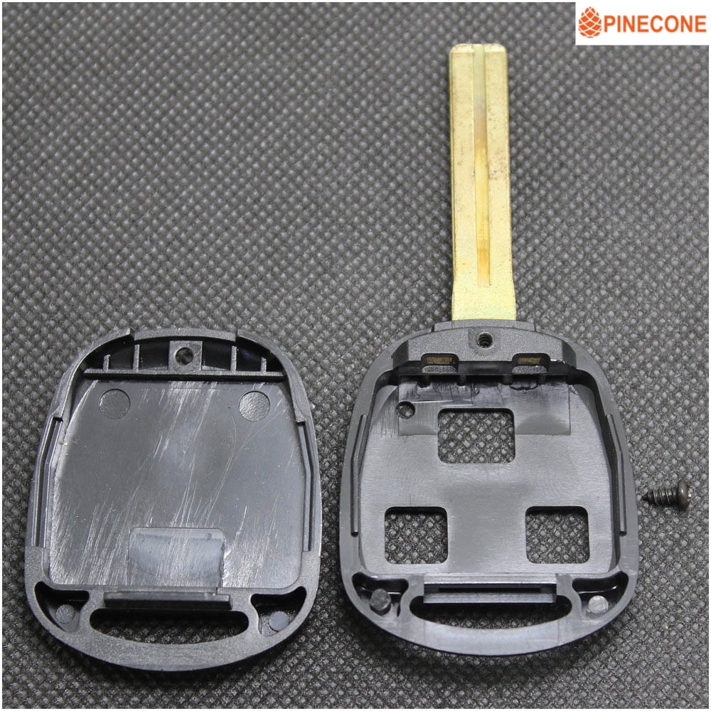 Dennenappel Key Case Voor Lexus Es Rx Ls Lx Gs Gx Autosleutel 3 Knoppen Ongecensureerd TOY48 Blade 42Mm sleutel Shell Fob