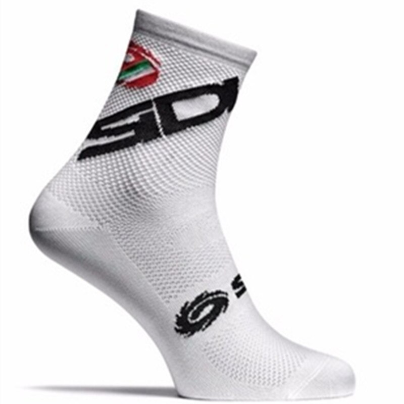 Men Women Coolmax Cycling Socks Breathable Basketball Running Football Socks SC16: Ivory