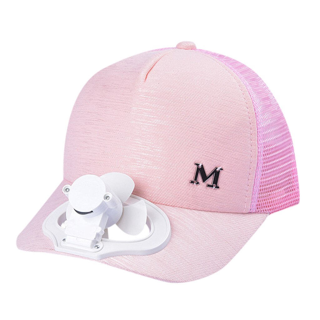 Nyhed unisex hat blæser køling camping vandring sport sommer baseball udendørs rejse kasket bomuld usb ladekabel ventilator capf 624: 3pk