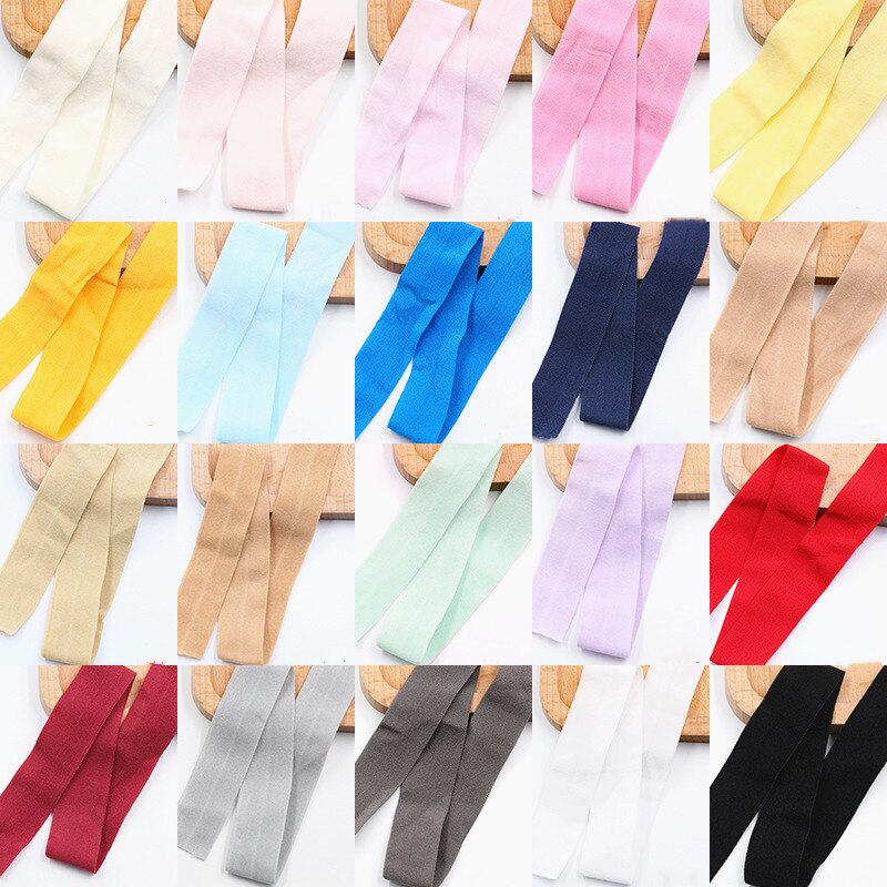 20mm Fold Over Rubber Band Multirole Fabric Spandex 2cm Elastic Bands Tape Garment For Pants Sewing Accessories 5yards