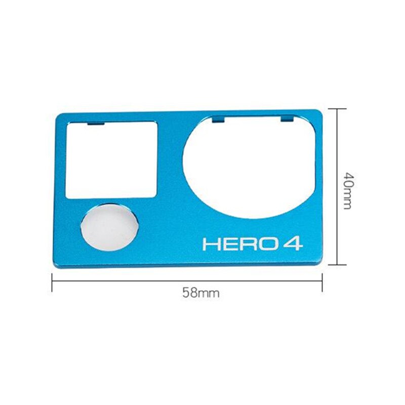 5 Color Aluminum Front Cover Faceplate Repair Replacement Part for GoPro Hero 4 Front Panel Face Cover