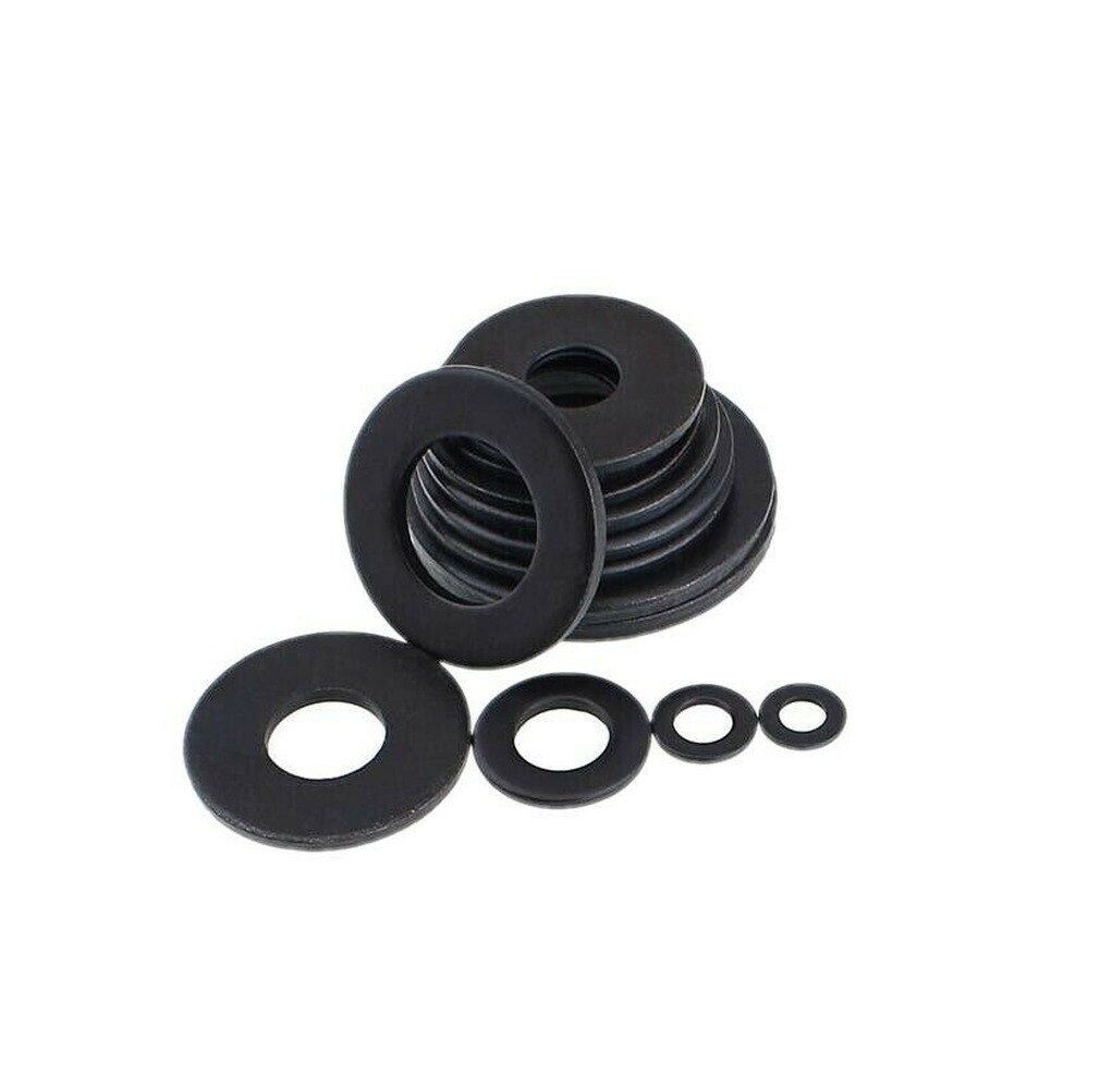10PCS M8-M27 black 8.8 leve flat washer carbon steel washer thickened gasket