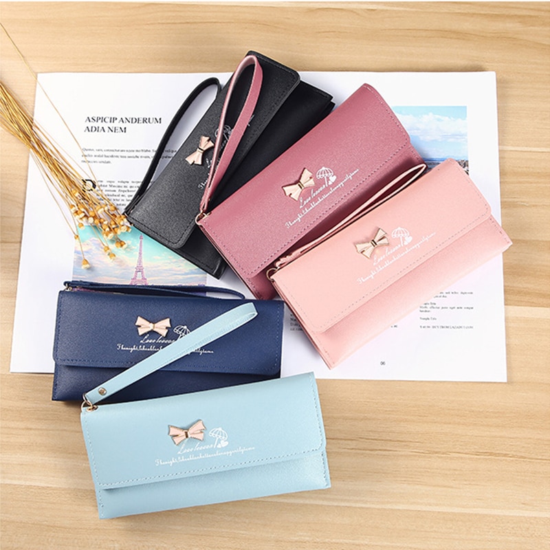 Mode Vrouwen Portefeuilles Lederen Hasp Portemonnee Vrouwen Lange Portemonnee Clutch Vrouwen Dame Portemonnee Cartera Mujer