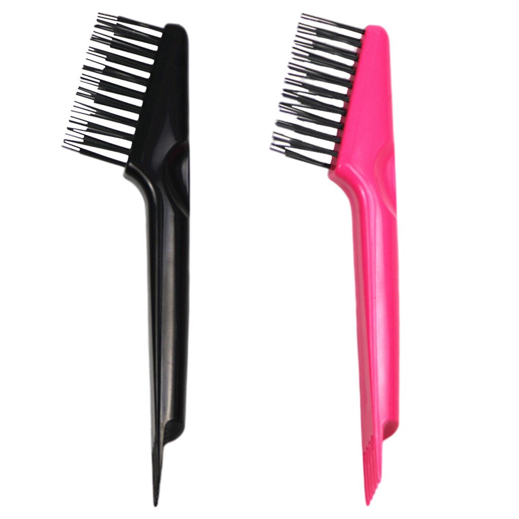 Cepillo de limpieza de pelo de doble cabeza para salón de peluquería, cepillo de pelo embadurado, eliminador de rastrillo, artefacto Personal para el hogar