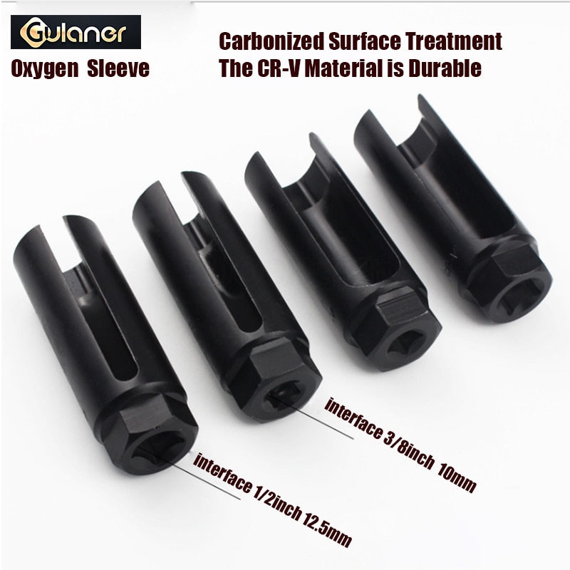 1PCS Oxygen Sensor Socket 3/8 or 1/2" Oxygen Sensor Wrench Universal 22mm Drive Disassembly Tool Car Remover Hand Tool