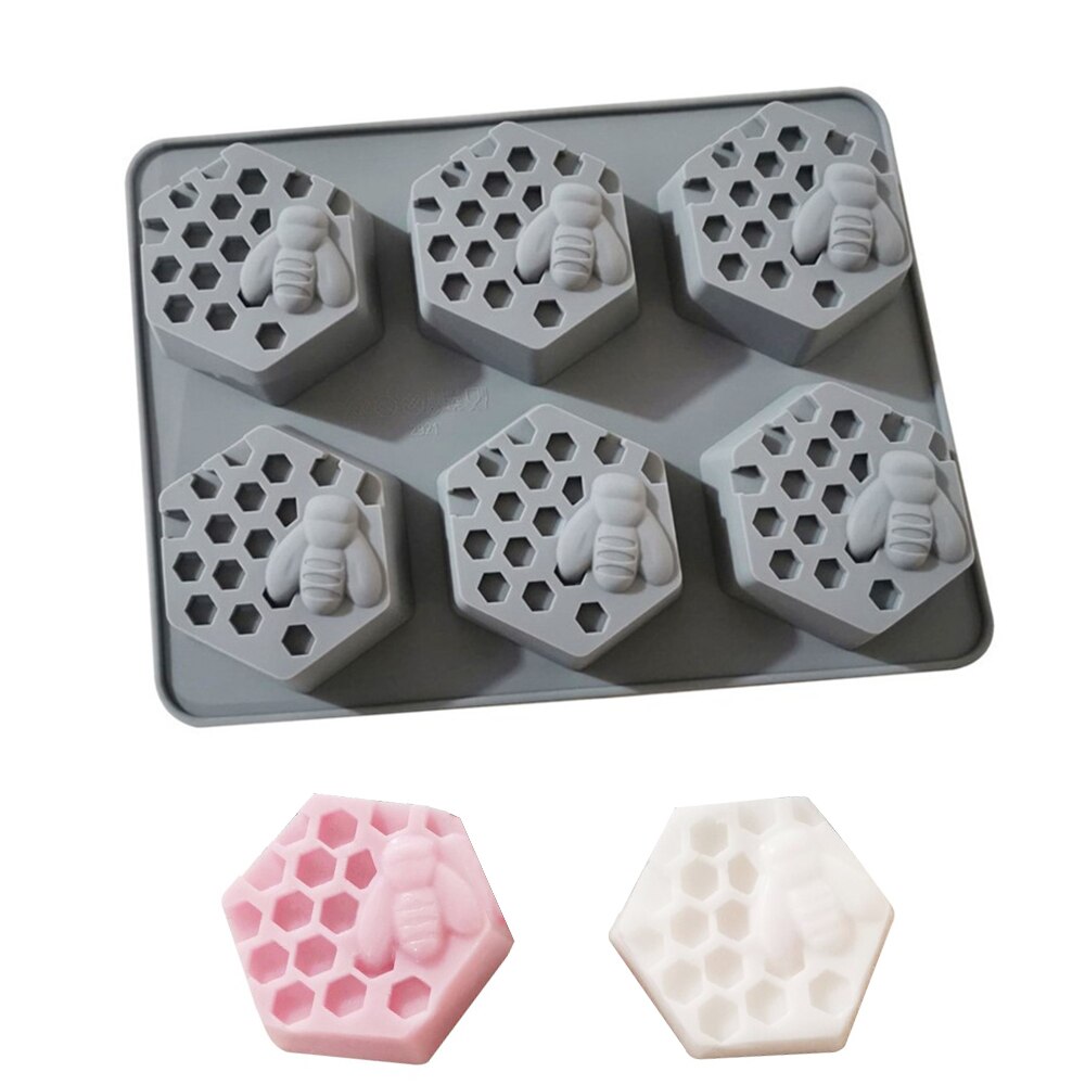 Multifunctional Food Grade Silicone Mold Circle Hole Honeycomb Cake Chocolate Soap Mold Mould For Frozen Microwave Oven: 24.5x18x3CM