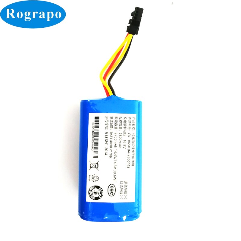 14.8v 2800 li-ionen-akku für redmond reb -r450 rv-r450 saugroboter