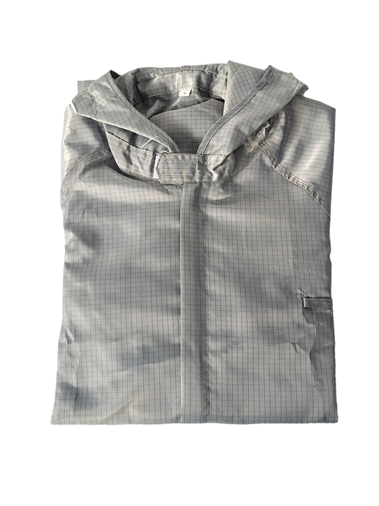 Carbon Fiber Geleidende Draad Antistatische Beschermende Kleding Spuiten Auto Verf Overall Stofdicht Met Kap: Default Title