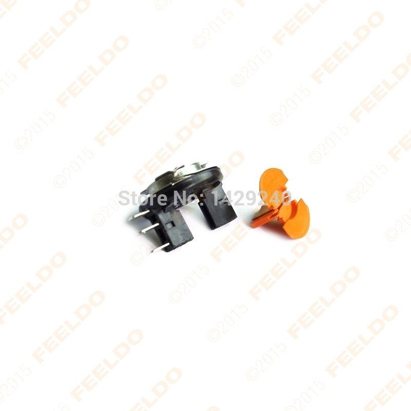 FEELDO 2pcs Car H15 DIT LED Bulb Socket For Fog Daytime Running Light Harness Wire Plug Connector #CA1114