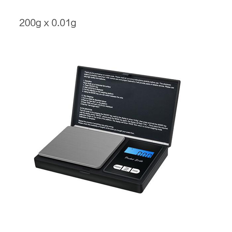 Balanza de cocina Digital portátil de 500g 200g 1 kg/0,1g, balanza de balance electrónico de Libra, medición de alimentos postales peso aguja escala: 200gx0.01g