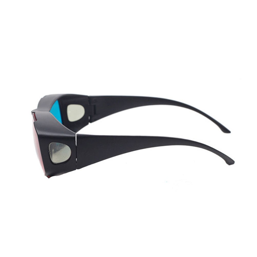 2pcs Easy Wear Movie TV 3D Glasses Red Blue Virtual Ultra Clear Dimensional Anaglyph Cinema Black Frame DVD Vision Game